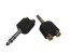 Stereo redukce jack 6,3 mm na 2x CINCH konektory