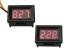 Digitální panelové měřidlo napětí 0,1 - 100V s LED displejem 0,36"