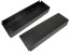 Panelový kryt autorádia z černého plastu 190x58 mm
