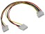 Napájecí kabel PC 5.25" na 2x5.25" MOLEX PremiumCord