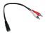 Stereo redukční kabel 2x CINCH samec na 3,5mm jack samice 0,3 m