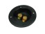 Audio reprosvorka RSA-3 2x kulatá zlatá, průměr 74 mm