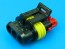Konektor zásuvka AMP Superseal 1,5 SRS 3 PIN s aretací SRS1,5/F03 0282087-1