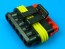 Zásuvkový konektor AMP Superseal 1,5 SRS 6 PIN s uzamykacím zámkem SRS1,5/F06 282090-1