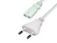 Napájecí síťový kabel 1,5 m pro malé přístroje 230V bílý