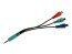 Redukční kabel 3.5mm jack 4pól / 3x CINCH RGB 0,1m