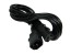 Napájecí kabel 3x1mm² s IEC C13 zásuvkou a IEC C14 vidlicí, 3 m, 10A, černý
