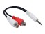 Audio redukční kabel 3.5mm jack na 2x CINCH L+R 0,1 m Philips