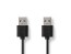 USB 2.0 kabel s konektory A/A, délka 1 m, černý