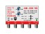 DVB-T2 anténní zesilovač AM-838 5G s 2x UHF vstupy a 3x výstupy, zesílení 40 dB
