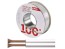 Dvojlinka kabel 2x0,35mm² bílý PVC plášť, měděné vodiče