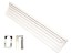 Keramický korýtkový infrazářič 250 W, glazurovaný 245x60 mm