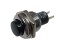 Tlačítkové spínač 250V/1A s 1 rozpínacím kontaktem, černý, otvor 12,7 mm