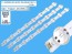 Sada LED podsvícení 445mm pro LG 43UK65 s 3 kusy