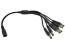 Y-kabel rozbočovací s konektory 5.5 x 2.1mm, 1 zásuvka + 6 zástrček