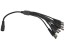 Y-kabel rozbočovací s 5.5 x 2.1mm konektory, 1 zásuvka a 8 zástrček