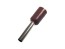 Izolovaná krimpovací dutinka trubičková 1,0 mm² hnědá, 10 ks