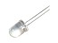 Modrá LED dioda 10mm kulatá, superjasná, 3600mcd, 20° úhel, 470nm
