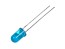 Modrá LED dioda 5mm kulatá, superjasná, difuzní 470nm, 650-1600mcd, 20mA, 3,3V