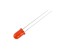 Červená blikající LED dioda 5mm, 3,5-14V, 100-200mcd