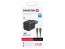 GaN nabíječka SWISSTEN s USB-C kabelem 1,2m, 35W, černá
