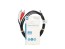 Stereo audio kabel 3,5mm jack - 2x RCA, 1,5 m, černý