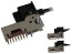 Dvoupolohový přepínač radiomagnetofonu 4 sekce 2x7 pin ALPS