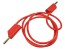 Měřicí kabel s banánkovými konektory, červený, 20A, délka 100 cm