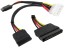 Rozdvojka napájecího kabelu PC z 5,25" na 2× SATA HDD