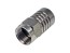 Kompresní F konektor na kabel 3.9 / 6.8 mm černý, krimpovací a lisovací