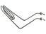 Topné těleso do fritézy 2000 W 230 V s rozměry 400x60x210 mm
