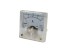 Analogový panelový ampérmetr 20A DC 45x45 mm