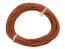 Měděný drát 0,5 mm s PVC izolací, hnědý, 10 m