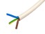 Síťový kabel 3x0,75 mm² lanko H05VV-F bílý PVC metráž