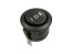 Kolébkový vypínač kulatý R13-112D-BB-7D černý ON-OFF-ON 10A 250V