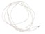 Plochý napájecí kabel PVC 2x0,75mm, 2 m, bílý