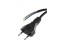 Napájecí kabel Flexo PVC 2×0,75mm², 3 m, černý