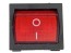 Dvoupólový kolébkový vypínač s doutnavkou 19,5 x 22 mm, 6A/250V, 10A/125V