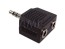 Stereo rozdvojka jack 3.5mm samec na 2x jack 3.5mm samice