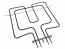 Horní topné těleso trouby s grilem 481225998466 WHIRLPOOL / INDESIT originál