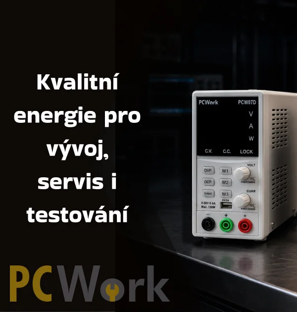 PCwork laboratorní zdroje