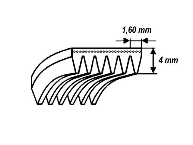 řemen drážkový 1151H7 POLY-V  