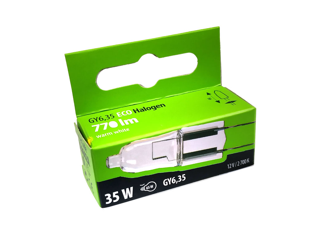 žárovka halogenová G6.35 12V 35W patice G6,35 